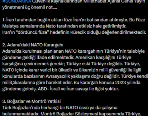 İran Kaynaklı 4. Füze ve Kürecik Hedefi İddiası Gündemde