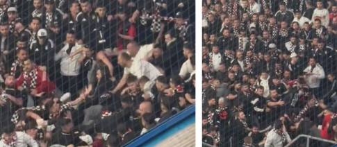 Derbiye Gölge Düşüren Görüntüler: Deplasman Tribününde Kavga